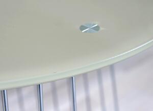 Konferenčný stolík Riva, kov/cappuccino sklo