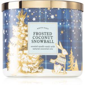 Bath & Body Works Frosted Coconut Snowball vonná sviečka s esenciálnymi olejmi 411 g