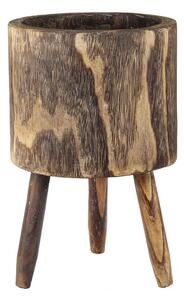KVETINÁČ drevo, 22/34/22 cm - Kvety & kvetináče