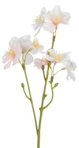 Dekoračné umelá vetvička s ružovými kvetmi Kersenboom - 25 cm - J-Line by Jolipa