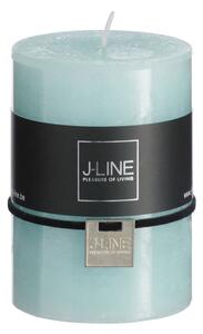 Modrá sviečka Aqua valec S Ø - 7 * 10 cm / 48hcm - J-Line by Jolipa