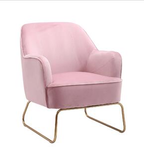 Růžové zamatové kresielko Firenze pink - Collectione