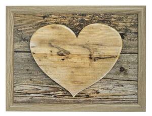 Podnos na nohy srdce z dreva - 43 * 33 * 7cm - Mars & More