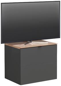 SKRINKA POD TV, grafitová, dub artisan, 60/62/44 cm Hom`in - TV nábytok