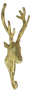 Zlatý kovový háčik Jelen - 8.5 * 7 * 25cm - Mars & More