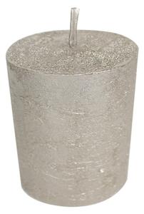 Metalická sviečka Champagne - Ø 7 * 10cm - Mars & More