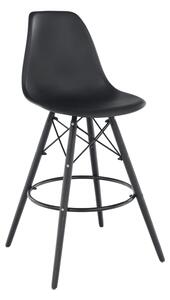 Barová stolička, čierna, CARBRY NEW