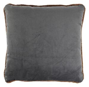 Šedý semišový vankúš - 45 * 45 * 10cm - Mars & More