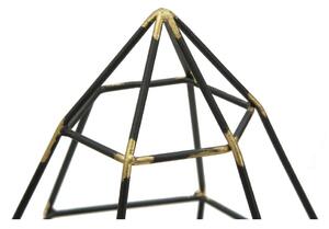 Čierny svietnik zo železa Mauro Ferretti Piramida