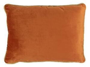 Zamatový zlate oranžový vankúš Golly - 35 * 45 * 10cm - Mars & More