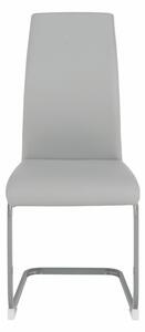 KONDELA Jedálenská stolička, svetlosivá/sivá, NOBATA