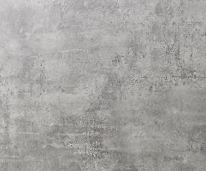 Šatníková skriňa Prenzlau, 218 cm, biela / sivý betón