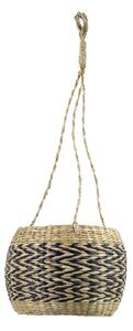 Zavesený kvetináč z morskej trávy Zigzag - Ø 28*18cm - Mars & More