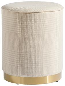 TABURETKA, textil, kompozitné drevo, 35/44/35 cm MID.YOU - Online Only drobný nábytok, Online Only