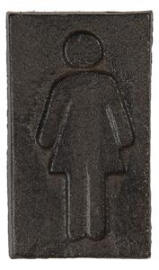 Kovová ceduľa označenie dámy - 6*1*11 cm - Clayre & Eef