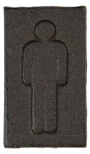 Kovová ceduľka pánske toalety - 6*1*11 cm - Clayre & Eef