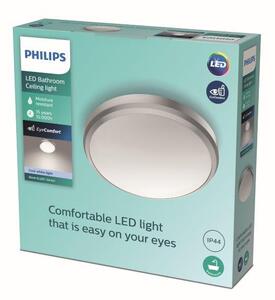 Philips Doris LED CL257 Stropné svietidlo do kúpeľne kruhové 6W/640lm 220mm 4000K IP44 nikel
