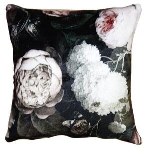 Kvetinový zamatový povlak na vankúš Manon - 45 * 45 cm - Clayre & Eef