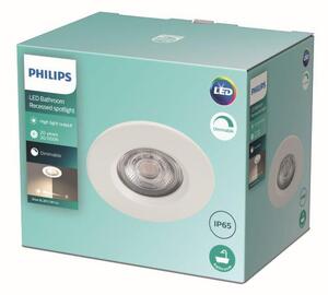 Philips Dive LED SL261 Zápustné svietidlo do kúpeľne kruhové 5W/350lm 85mm 2700K IP65 biela
