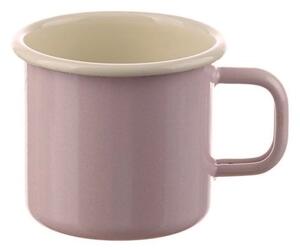 Ružový smaltovaný hrnček Pink dot - Ø8 * 8cm - 250ml - Münder Email