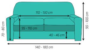 4Home Multielastický poťah na sedačku Comfort Plus hnedá, 140 - 180 cm, 140 - 180 cm