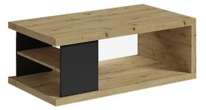 Konferenčný stolík LUKE, 110x60x41, dub artisan/čierny mat