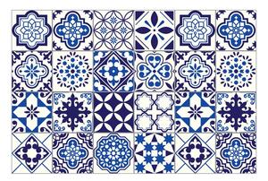 Sada 24 nástenných samolepiek Ambiance Decals Tiles Eusebio, 10 × 10 cm