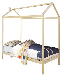 KONDELA Montessori posteľ, borovicové drevo, prírodná, ATIMAD