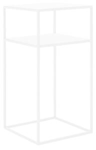 Biely odkladací poschodový stolík CustomForm Tensio, 30 x 30 cm