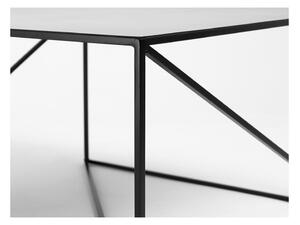 Čierny konferenčný stolík CustomForm Memo, 100 × 100 cm