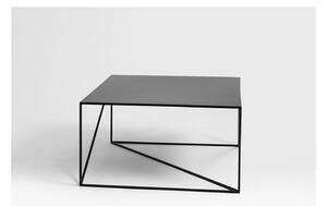 Čierny konferenčný stolík CustomForm Memo, 100 × 100 cm