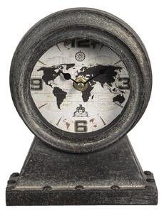 Vintage stolové hodiny The World - 15 * 8 * 19 cm / 1 * AA - Clayre & Eef
