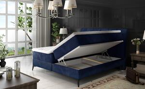 Drevko Čalúnená posteľ Aderito - Kronos 09 - 140 x 200 cm, Modrá