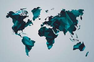 Tapeta mapa sveta vo vektorovej grafike