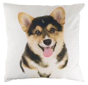 Plátený vankúš Corgi s výplňou - 50 * 50 * 10cm - Mars & More