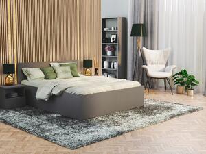 Manželská posteľ Dolly s úložným priestorom - sivá Rozmer: 160x200