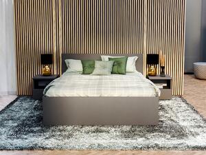 Manželská posteľ Dolly s úložným priestorom - sivá Rozmer: 180x200