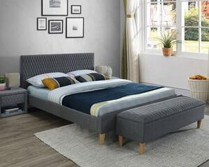 Manželská posteľ s roštom Arnica - sivá Rozmer: 160x200