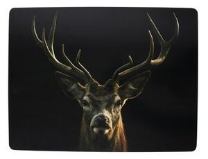 4ks pevné korkové prestieranie s jeleňom Black Deer - 30 * 40 * 0,4 cm - Mars & More