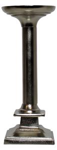 Strieborný kovový svietnik štvorec - 9 * 9 * 22cm - Mars & More