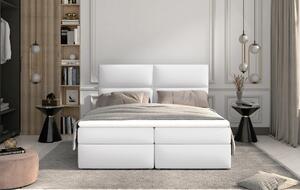 Drevko Čalúnená posteľ Amber - Soft 17 - 140 x 200 cm, Biela