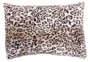 Bielo hnedý obdĺžnikový vankúš Leopard - 40 * 60 * 15cm - Mars & More