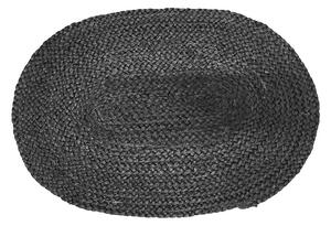 Jutové prestieranie oválne čierne - 35 * 50 * 0,20cm - Mars & More