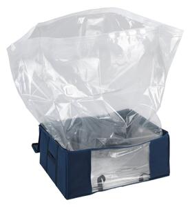 Modrý vákuový úložný box Wenko Air, 50 × 65 × 25 cm