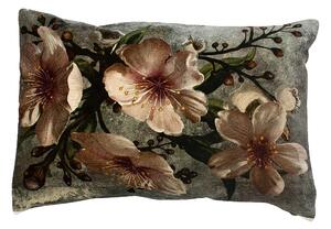 Veľký zamatový vankúš očarujúce kvet - 40 * 60 * 15cm - Mars & More