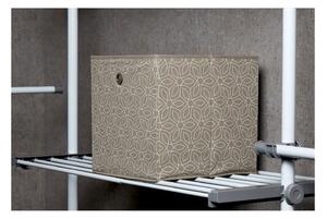 Béžový úložný box Wenko Balance, 32 x 32 cm