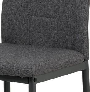 Jedálenská stolička LEILA sivá/antracit