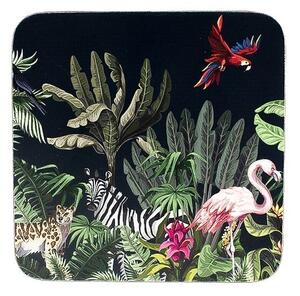 6ks korkové podtácky Jungle black - 10 * 10 * 0,4 cm - Mars & More