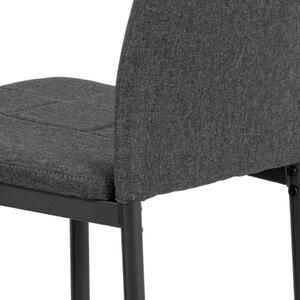 Jedálenská stolička LEILA sivá/antracit