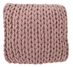 Pletený fialkový vankúš Tricot purple - 40 * 40 cm - J-Line by Jolipa